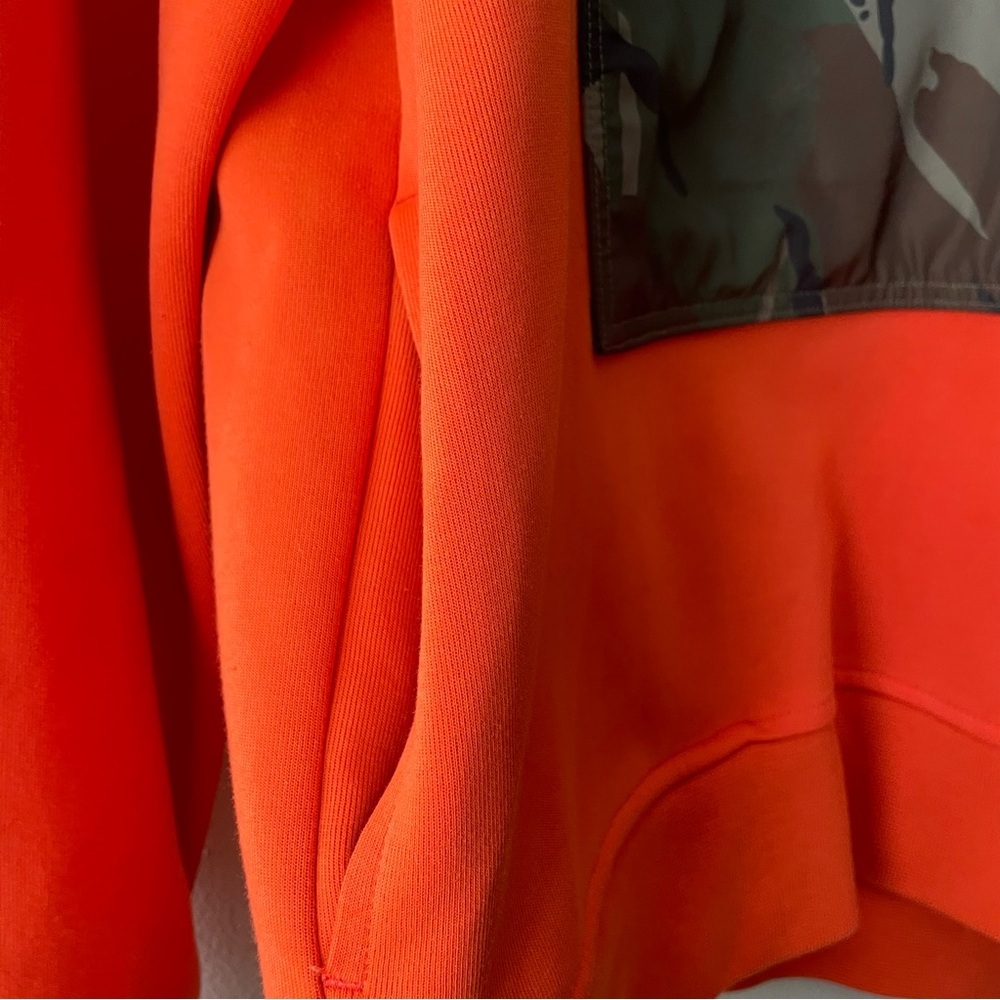 Polo Ralph Lauren Quarter Zip Hoodie Pullover Orange Camo Hiking Outdoor Men’s M - Picture 8 of 10
